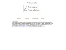 Tablet Screenshot of anosmiafoundation.com